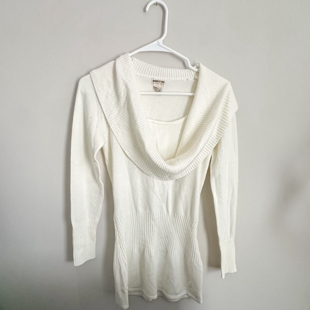 American Rag Cowl/Swoop/Drape Neck Sweater XS